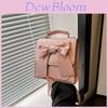Fashionable Butterfly Knot Shoulder Bag Trendy Street Style Pu Material Versatile Backpack