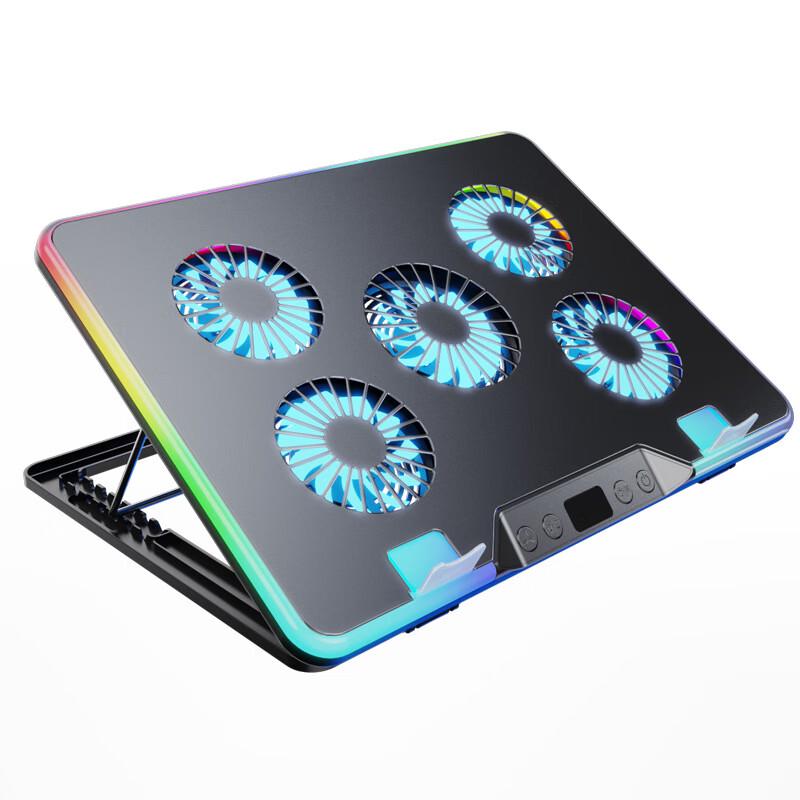 Ollymurs RGB Laptop Cooling Stand with Silent Fan