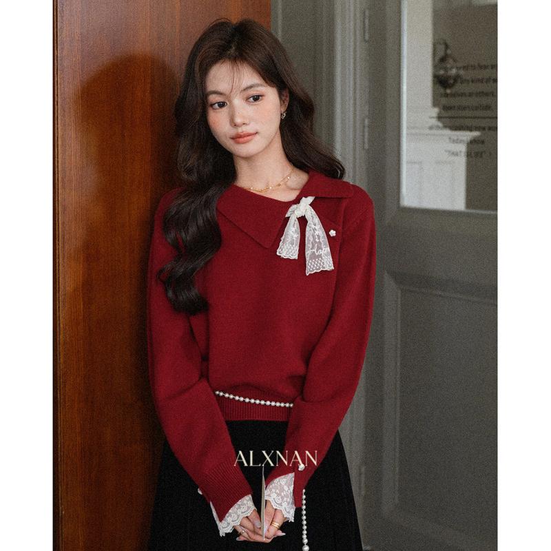 Lù Xiàngnán French Style Knit Sweater for Women M