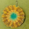 Vibrant Leopard Floral Wind Chime 10 Inch Metal Rotating 360 Degree for Garden Balcony Decor All Season Holiday Gift
