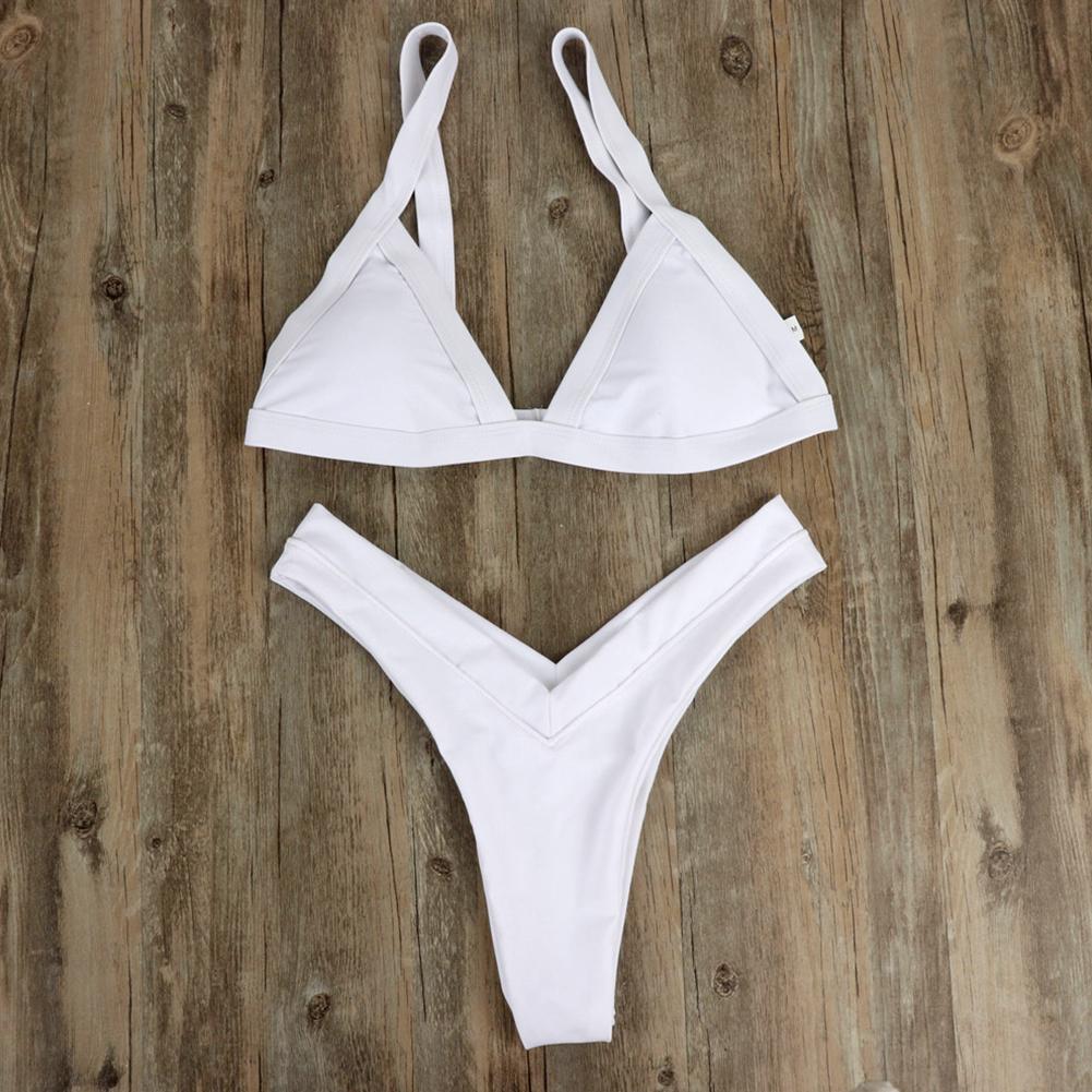 Mujer Verano Deep V Pantalones Traje de Baño Bikini Alto Elástico Split  Traje de Baño Dividido comprar a buen precio — entrega gratuita, reseñas  reales con fotos — Joom