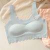 Teen Girls Student Vest Style Wireless Anti Exposure Comfortable Bra With Chest Pad