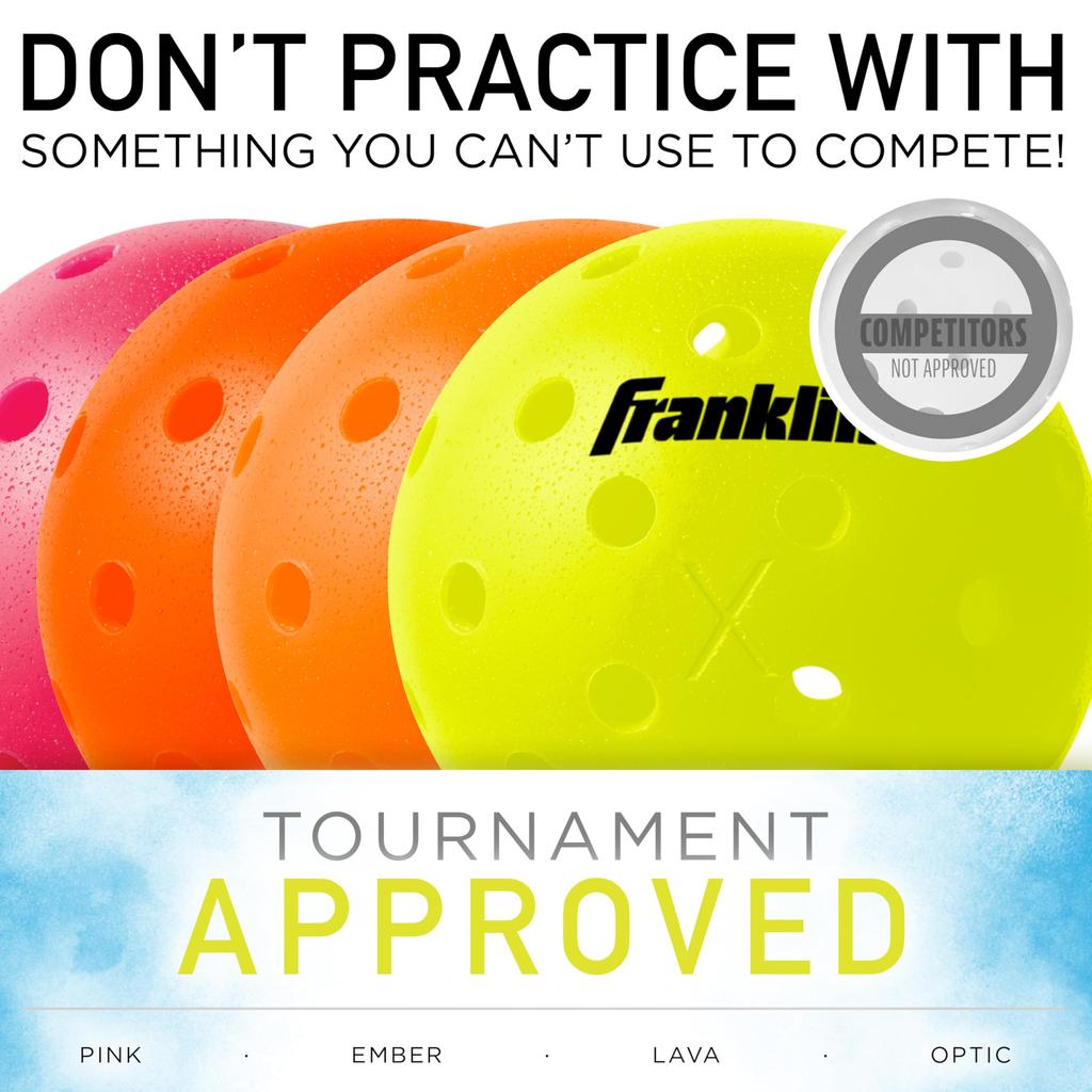 Franklin Sports Pickleball Net 2 and 2 USA Pickleball Approved Black Half-Court - 10' Net, Paddles, X-40 Pickleballs,