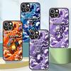 Phone Cover Glass Case for iPhone 17 Pro Max Air 12 13 15 Plus 8 11 14 16 XR Pokémon Pixelation Gengar