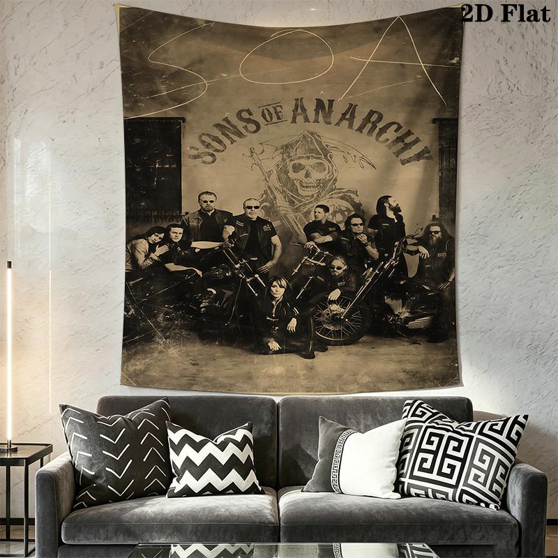 Anarchy Band Wall Tapestry Tapestry Wallmounted Fashion Print Background Wall Hanging Cloth Work Of Art Homestay Soft Decoration Tapestry