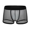 Men's Sexy Underwear Breathable Mesh Underwear Middle Waist Men Leisure Sports