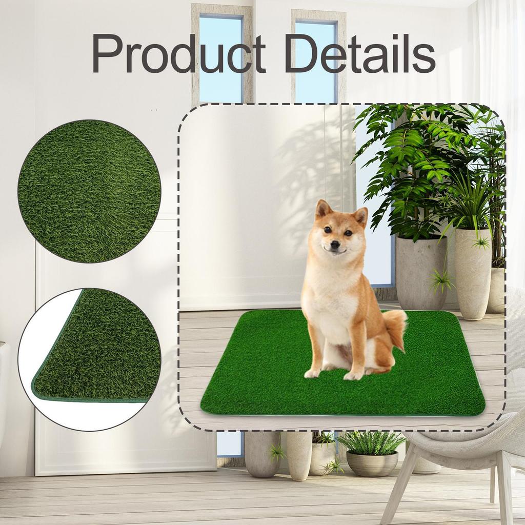 Artificial Dog Grass Pee Pad for Elder Dogs Home Reusable Potty Mat Training