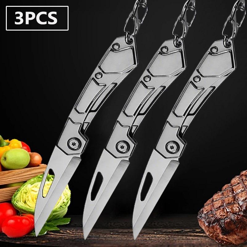 WXCOO Folding Knife Butcher Multi-function Kitchen Cutlery Meat Cleaver BBQ Cutter Fruit Knife Pocket Knife Kitchen Accessories