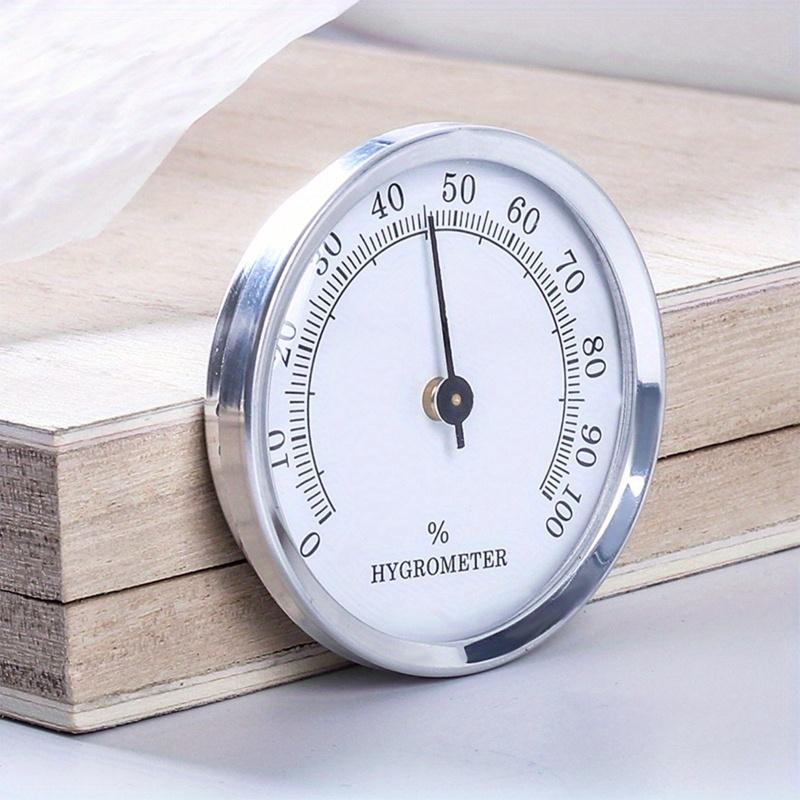 1/2Pcs Hygrometer Round Analog Hygrometer for Cigar Humidor, Accurate Reliable Cigar for CASE Small Round Accurate Cigar Hygrom