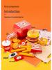 Wooden Kitchen Utensils and Hamburger Play Set - Fun Children's Toy Ornaments