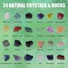 Christmas Countdown Calendar 24-Day 24-Day Irregular Stone Ornament Christmas Gift For Kids Teen Girls Boys Nature Lovers