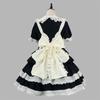 Noble Sweet & Spicy Black Pink Lolita Maid Dress