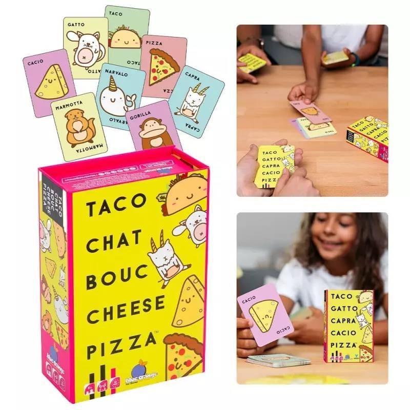 Jogo de Cartas Taco Cat Cabra Queijo Pizza Envolvente Para Reuniões Familiares Divertidas
