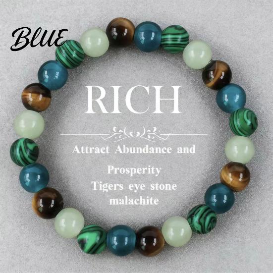 Elegant Simple Bracelet Natural Stone Beaded Bracelets Semi-Precious Gemstones Wear-resistant