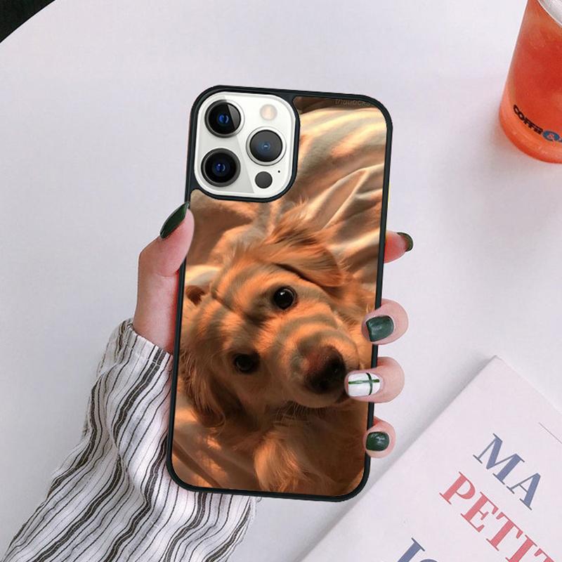 Golden Retriever Dog Phone Case For iPhone 17 Air 14 13 12 16Pro Max 15 11  Plus Max Cover Shell Coque