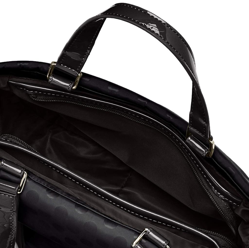 Tote Bag PolkaDots Mini Tote for Black [Isaac] Fold-over Women,