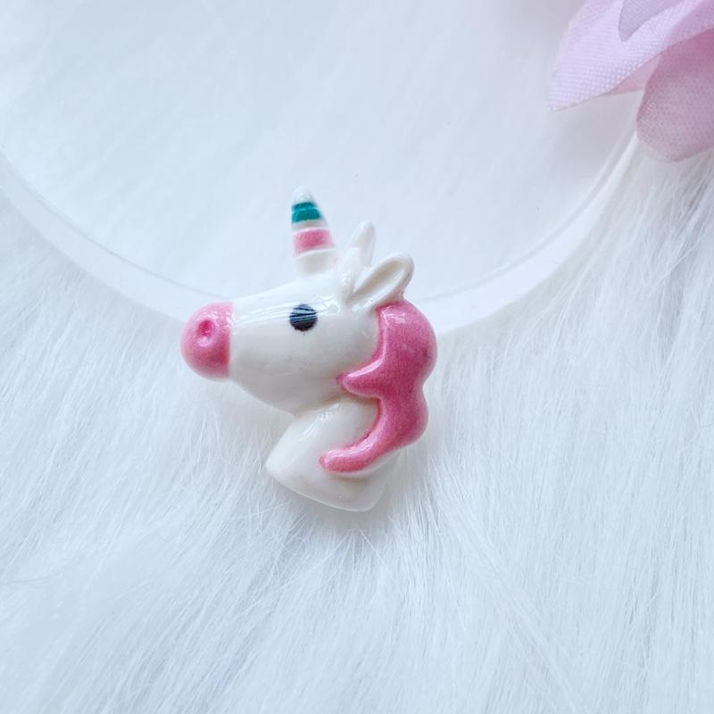 10Pcs New Mixed Cartoon Mini Lovely Unicorn Flat Back Resin Cabochons Necklace Pendant Keychain Charms DIY Decoration