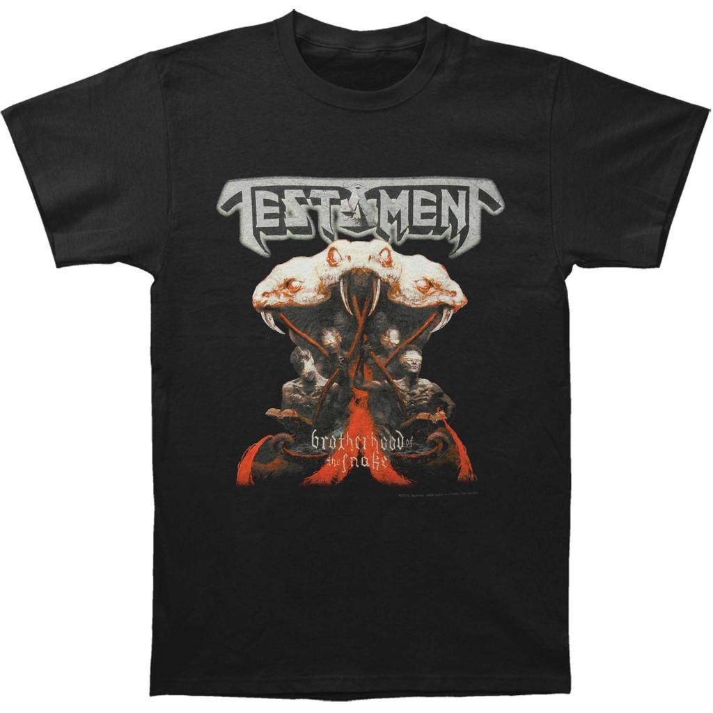 Men's Testament Brotherhood Of The Snake T-Shirt Mens Womens Tees Top Black