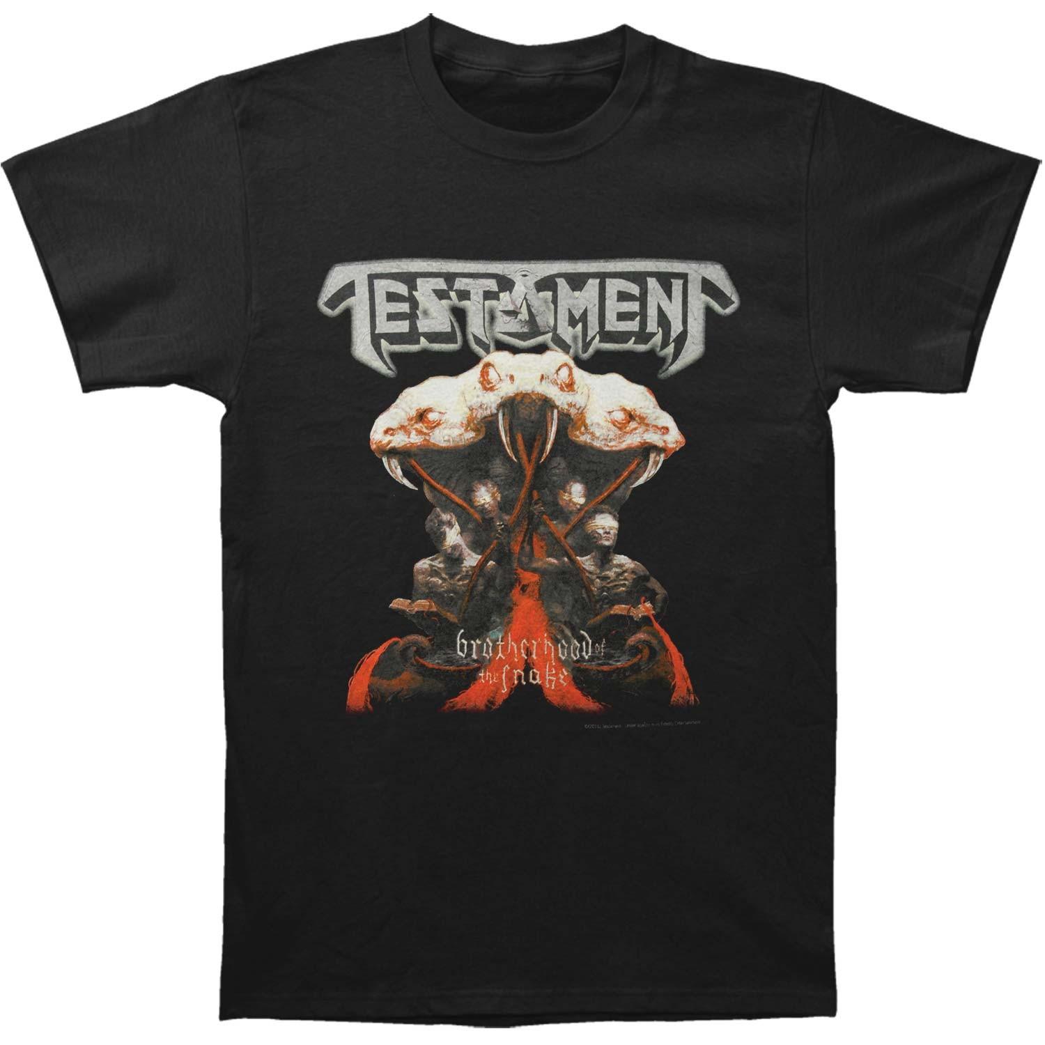 Men s Testament Brotherhood Of The Snake T-Shirt Mens Womens Tees Top  Black S