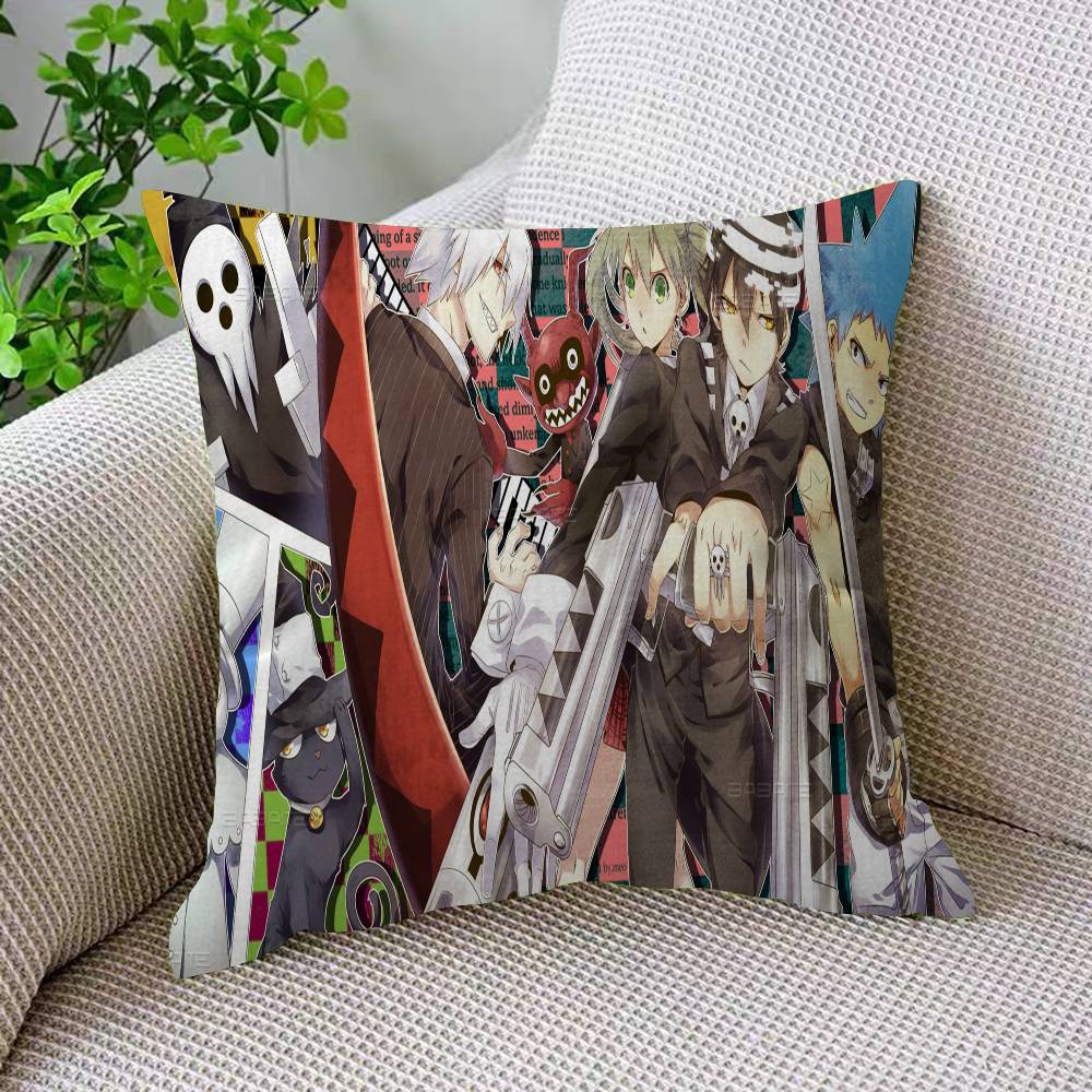 SOUL E-EATER Game Anime Personalized Picture Text Home Decorative Pillows Household Gifts 45x45cm