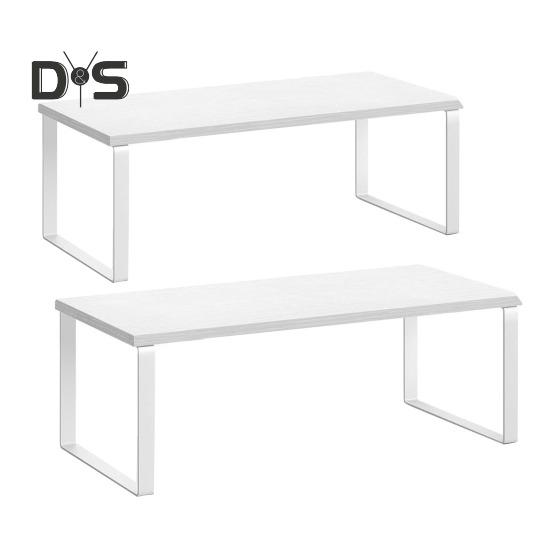 

2 шт. Полиці-органайзери для шаф Міцні багатоцільові стелажі для спецій, які можна штабелювати, Полиці для кухонних прилавків