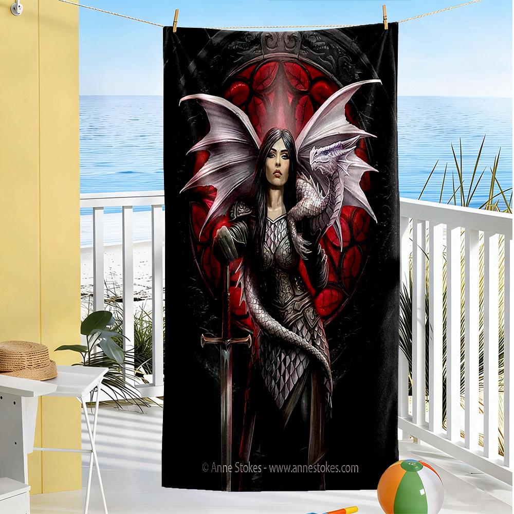 Gothic Style Beach Towel Super Soft & Absorbent Comfortable Lightweight