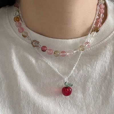 OUI SAY YES! Cherry Quartz Necklace_NC276