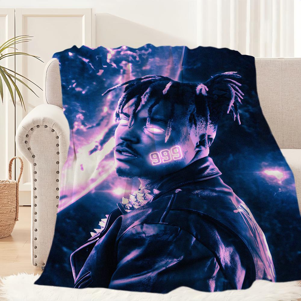 Rapper Hip Hop J-Juice W-WRLD Decke Decke für Couch Sofa Reise Zuhause Wandern Picknick Bett Bettwäsche Flanelldecke Geburtstagsgeschenk