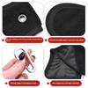 Golf Towel with Carabiner Hook Microfiber Double-Sided Velvets Black Cotton for Active Player