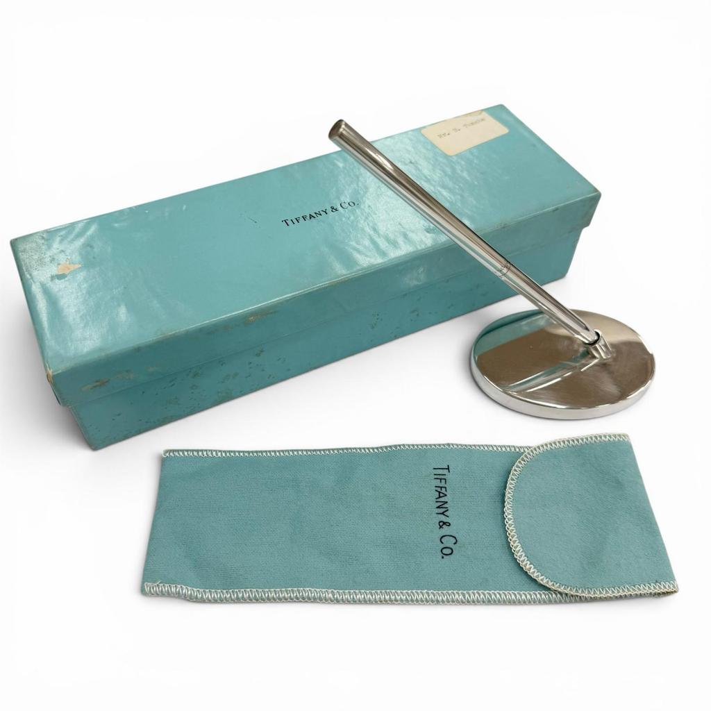 Great TIFFANY&Co. Ballpoint pen Pen stand Silver 925 mens Used