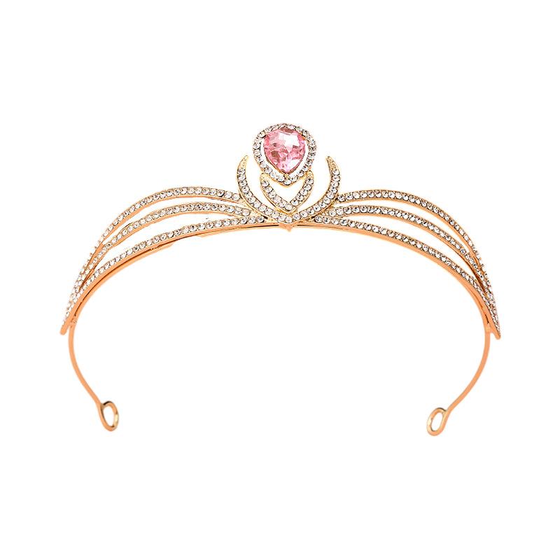 

Bridal Crown Small Exquisite Simple Crown Korean Princess Style Fashionable Silver Hair Accessories Exquisite Birthday Hair Accessories