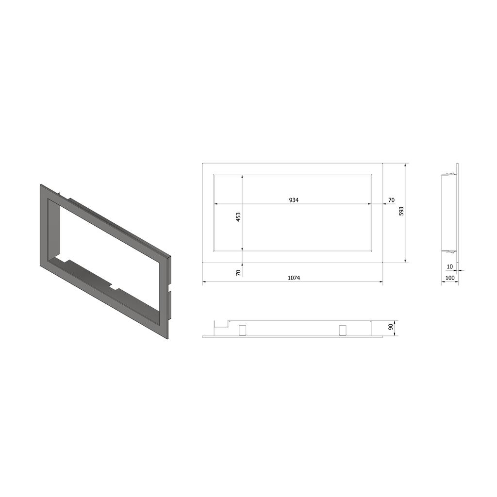 Frame for LUCY 16 insert flange width: 70mm