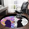 1pc Addams Family Wednesday7 Print Round Carpet Chair Round Carpet Suitable for Bedroom Living Room Home Decorative Carpet