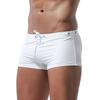 Summer Men Swim Shorts Low-rise Solid Color Beach Tight Swimming Trunks