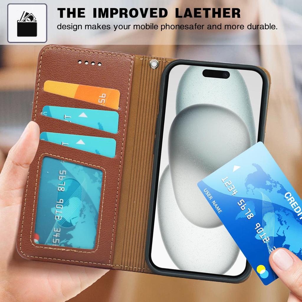Lychee Pattern Anti-Theft Card Holder & Photo Frame Honor 600 Lite Leather Phone Case