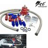 Universal Adjustable Fuel Pressure Regulator Oil 160psi 100psi Gauge AN6 AN 6 Fuel Pressure Regulator Kit Fitting End Colourful