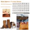 36pcs Steel Alphabet Number Stamp Punch Set for Leather Wood Craft Tools Kit Metal Leather Punch Tools Staming Leathercraft