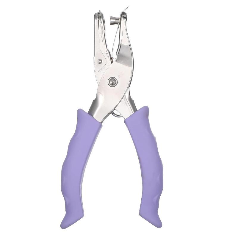 Handheld Single-Hole Puncher Heavy-Duty Paper Punch Tool for Office DIY Card Craft Home Use Compact Manual Hole Punch Stationery