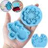 Christmas Silicone Mold Xtmas Tree Hanging Tags Keychain Pendant Mold Santa Claus Elk Resin Craft Mold Candy Chocolate Cake Tool