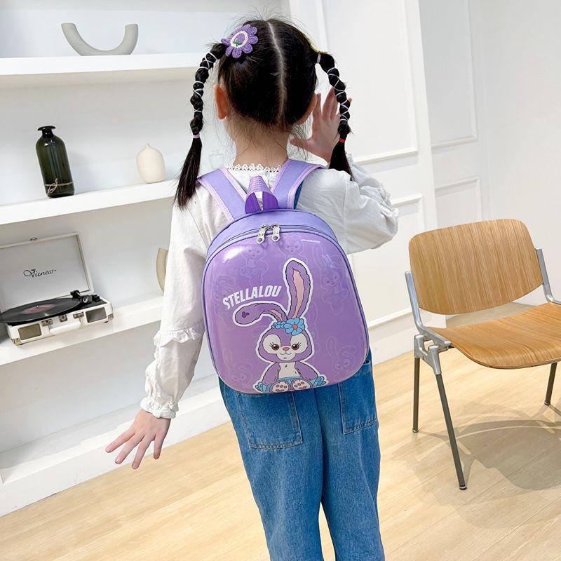 Stellalou Cartoon Hard Shell Backpack Embossed Design Large  Waterproof Capacity