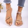 Elegant Women's Flat Sandals Open Toe Woman Slippers Non Slip Shoes Outdoor Beach Slides Women Sandals Summer 2025 Size 43