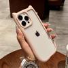For IPhone15 Mobile Phone Case Couple Creative Cat Ears Acrylic Tpu for Apple 14 Transparent Protective Hard Case