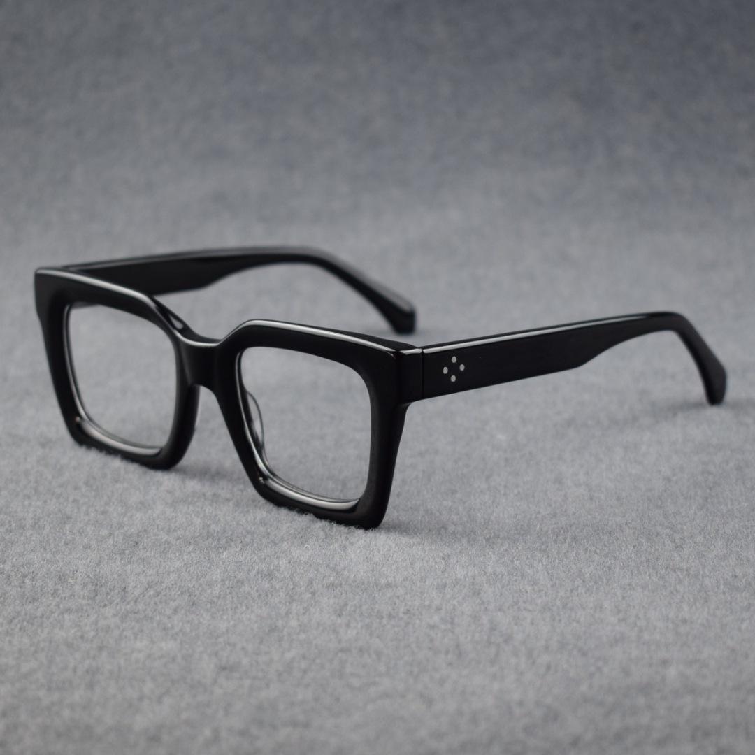 

2026 Fashion Square Acetate Splicing Glasses Frame Men Optical Prescription Eyeglass Women Myopia Reading Personality Eyewear