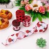 4 Roll Labybug Ribbon 5Yard/Roll Ladybird Ribbon Decorative Ribbon for Gift Wrapping, Party Decorations, Hair Bows