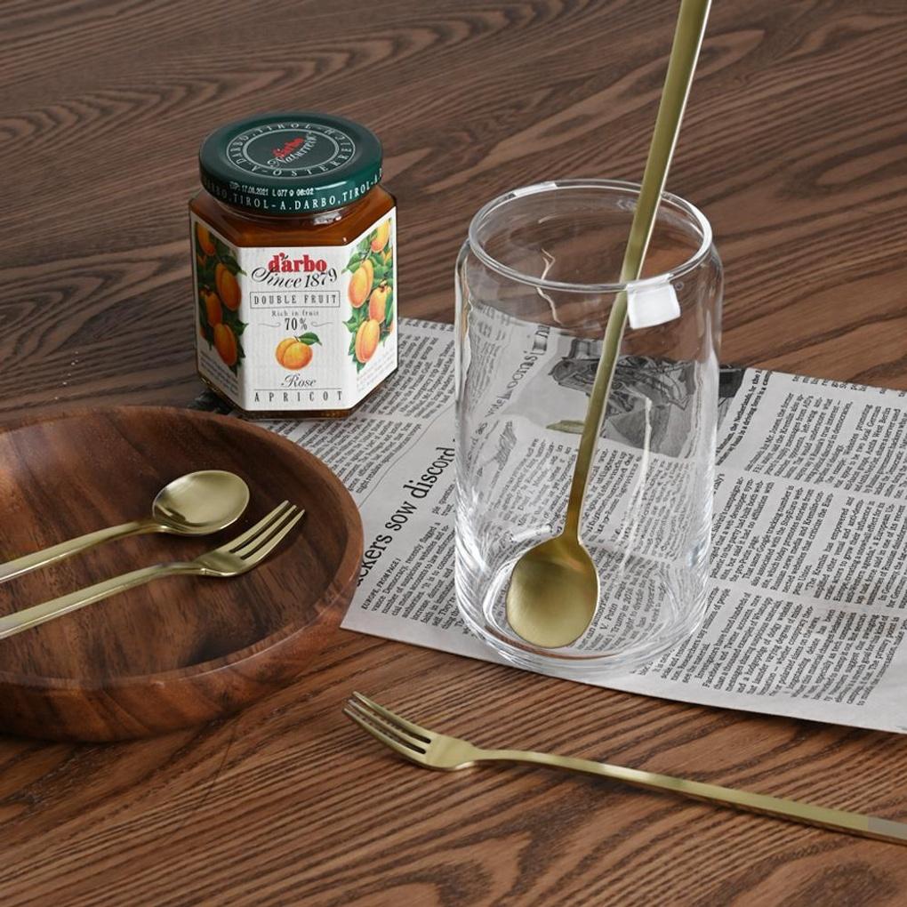 Vienna Premium Titanium Matte Long Spoon Long Fork Cutlery Set