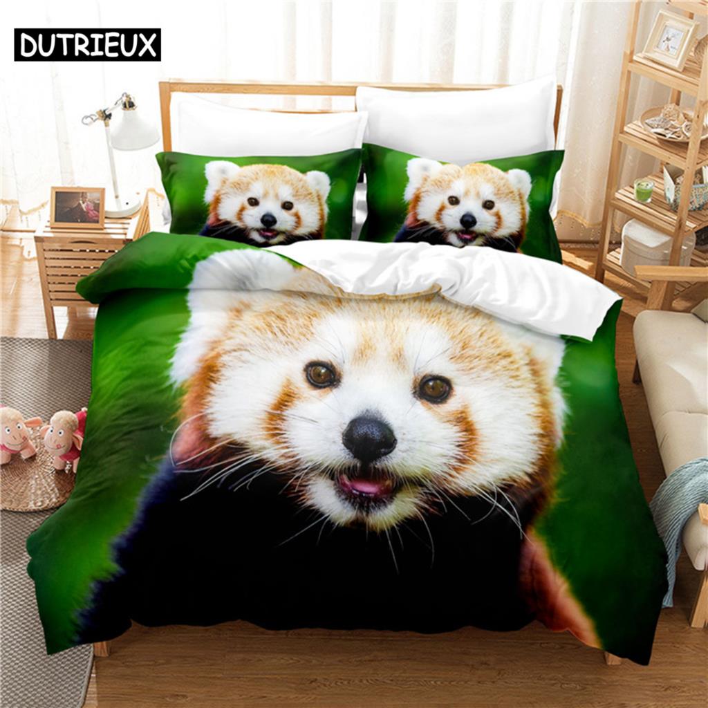 

3D Digital Printing Fashion Design Cute Dog Bedding Set, Queen Size Duvet Cover Set (135x200cm)&set