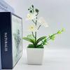 Artificial Potted Plants Artificial FlowersThree Phalaenopsis Orchids Square POTS Artificial Flower Ornaments