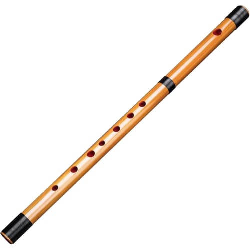 Beginner's Bamboo Flute, Traditional Handmade for Festivals and Music, 7 Holes, 6/7/8 Tones, No Membrane (6 Tones)