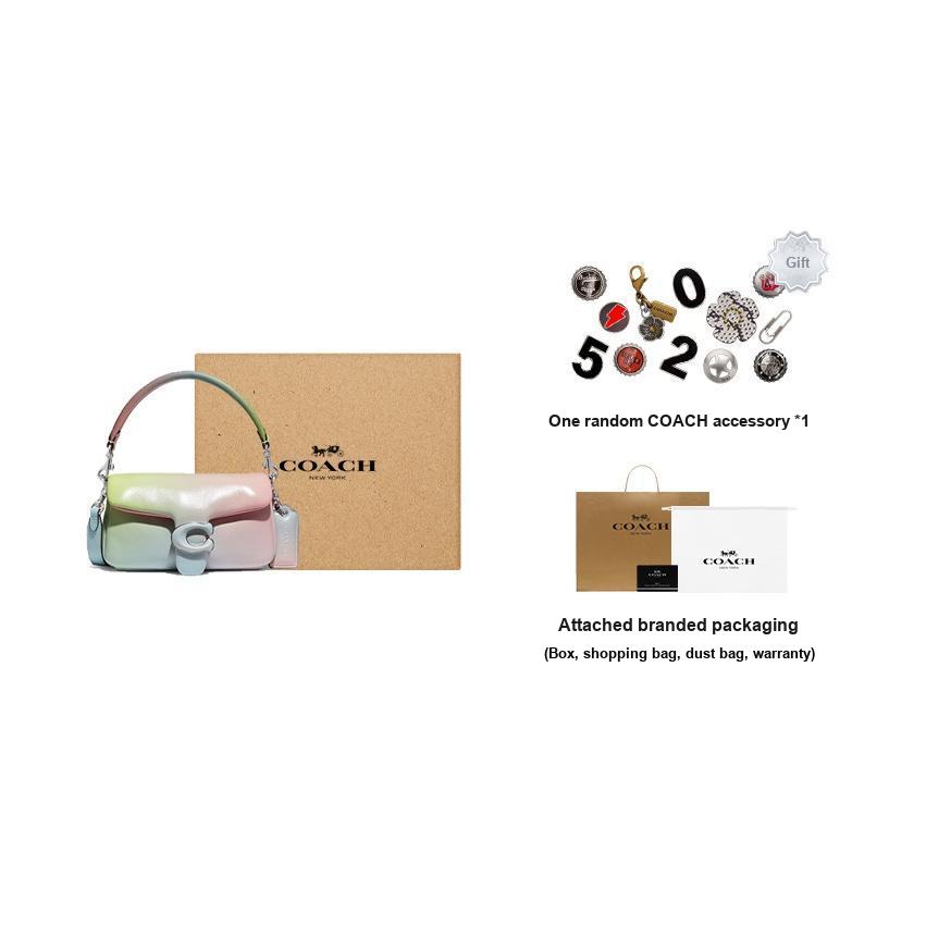 New COACH Tabby Sheepskin Shoulder Bag, Crossbody Bag, Handbag Women's Blue Pink Green Multicolor CA084-LHUAU