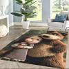 Masha Bear Area Rug Design for Game Room Dormitory Outdoor Hallway Antislip Carpet Anime Office Decor Birthday/Christmas Gift